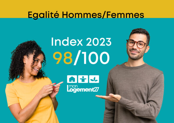 Index égalité femmes-hommes : MonLogement27 obtient  98/100