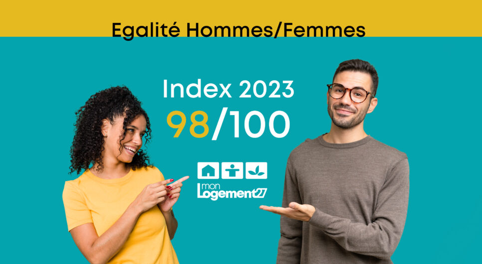Index égalité femmes-hommes : MonLogement27 obtient  98/100